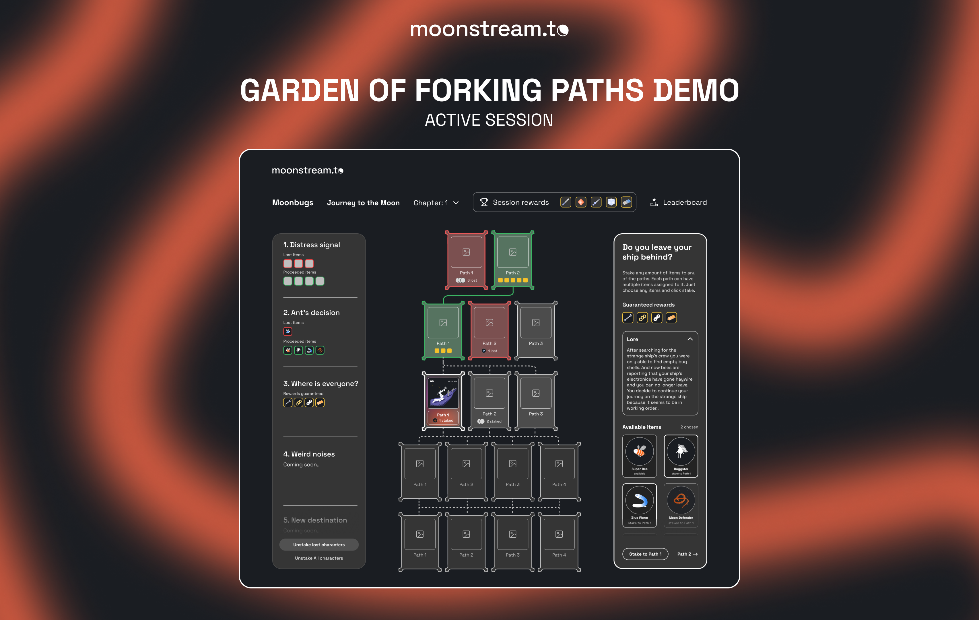 Garden of Forking Paths demo